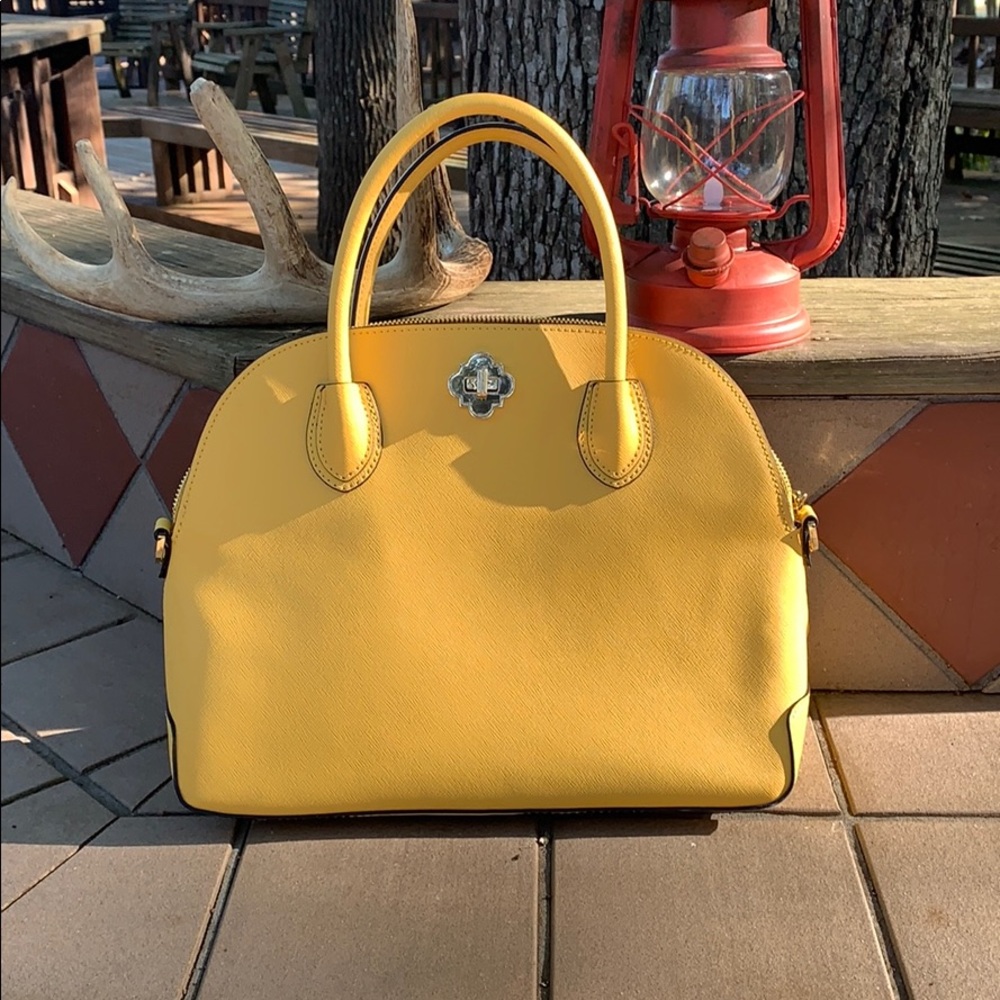 Crown and Ivy Leather Shoulder Bag
